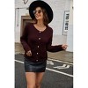 Women Knit Cardigan Sweaters Fall Fashion Long Sleeve Open Front Button Down Trendy Casual Jacket Winter Clothes - 3 of 4