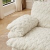 Corduroy Swivel Chair with Memory Foam for Living Room, Oversized Lounge Chair for Reading or Gaming, Fabric Floor Swivel Chair-Koiai - 3 of 4