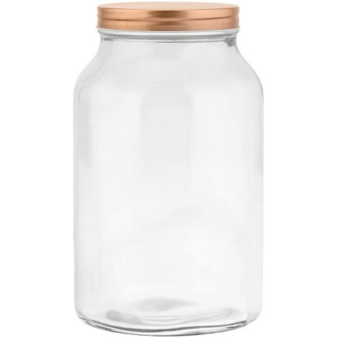 Glass Food Storage Container, Large Glass Jar With Airtight Lid