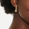 Bijoux Sport by Luv Aj MLB Gold Logo Huggie Earrings - 2 of 3