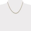 Black Bow Jewelry 2.5mm Sterling Silver & 10k Yellow Gold Plated D/C Rope Chain Necklace - 2 of 4