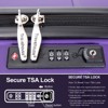 3 PCS Hardshell Luggage Set, ABS Lightweight Spinner Suitcase with TSA Lock (20/24/28)-ModernLuxe - 3 of 4