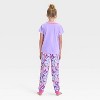 Girls' Hello Kitty & Kuromi 2pc Short Sleeve Pajama Set - Purple - 2 of 4