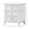 NicBex Nightstand with 3 Drawers,Modern Side Table with USB Charging Port and Wood Frame,Bedside Table for Bedroom,Living Room - 3 of 4