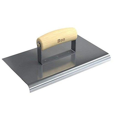 Bon Tool 12-463 Edger - Stainless Steel 10-inch X 6-inch - 1/2-inch Radius X 5/8-inch Lip Wood Handle