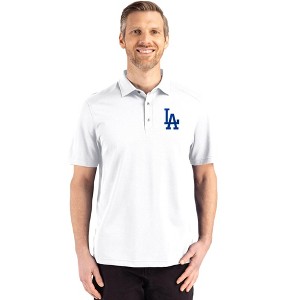 Los Angeles Dodgers Cutter & Buck Advantage Refresh Epic Confidence Recycled Mens Big & Tall Tri-Blend Pique Polo - White - 4X Large Tall - 1 of 1