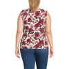 Lands' End Women's Sleeveless Silky Knit Drape Front Top - 2 of 3