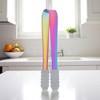 Unique Bargains Food Tongs Silicone Head Ice Tongs Sugar Cube Clip Food Tong Dishwasher Safe 304 Stainless Steel Silicone 5 Inch 1Pcs - 2 of 3