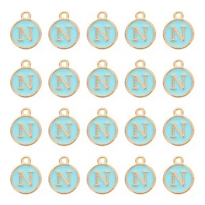 Unique Bargains Beautiful Designer DIY Jewelry Making Initial Pendants 50 Pcs - 1 of 4