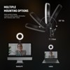 MaseiKar Basic 5" Ring Light,Clip on Light Kit with Desk Tripod for Laptop Computer Zoom Call Live Streaming Remote Working Video Recording,BR60 - 4 of 4