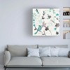 Trademark Fine Art -Pela 'Flowing Iii Teal And Grey' Canvas Art - 2 of 4