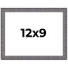 PosterPalooza | Photo Size Textured Grey Picture Frame - UV Acrylic, Foam Board Backing, Hanging Hardware - 2 of 4