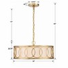 Crystorama Lighting Graham 6 - Light Chandelier in  Antique Gold - 3 of 4