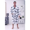 ADR Plush Fleece Men's Robe, Soft Cozy Warm Men's Bathrobe, Bath Robe - 3 of 4