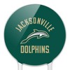 Jacksonville University Dolphins Logo Acrylic Cake Topper Party Decoration for Wedding Anniversary Birthday Graduation - 3 of 4