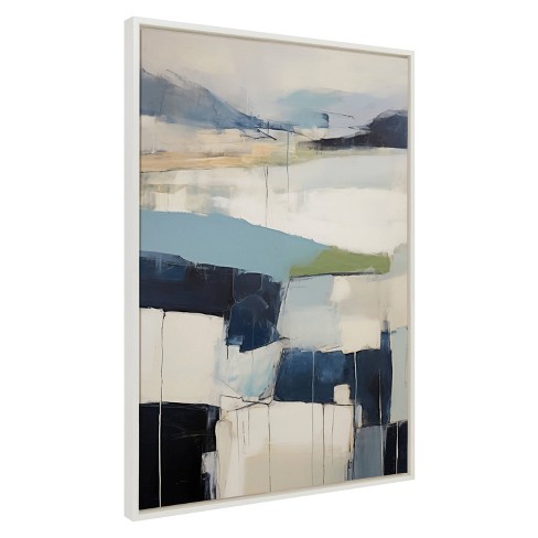 Kate & Laurel All Things Decor 31.5"x41.5" Sylvie Skyline I Framed Canvas by Amy Lighthall White - image 1 of 4