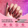 Nail Art Brushes Set 6Pcs - Pink - 3 of 4