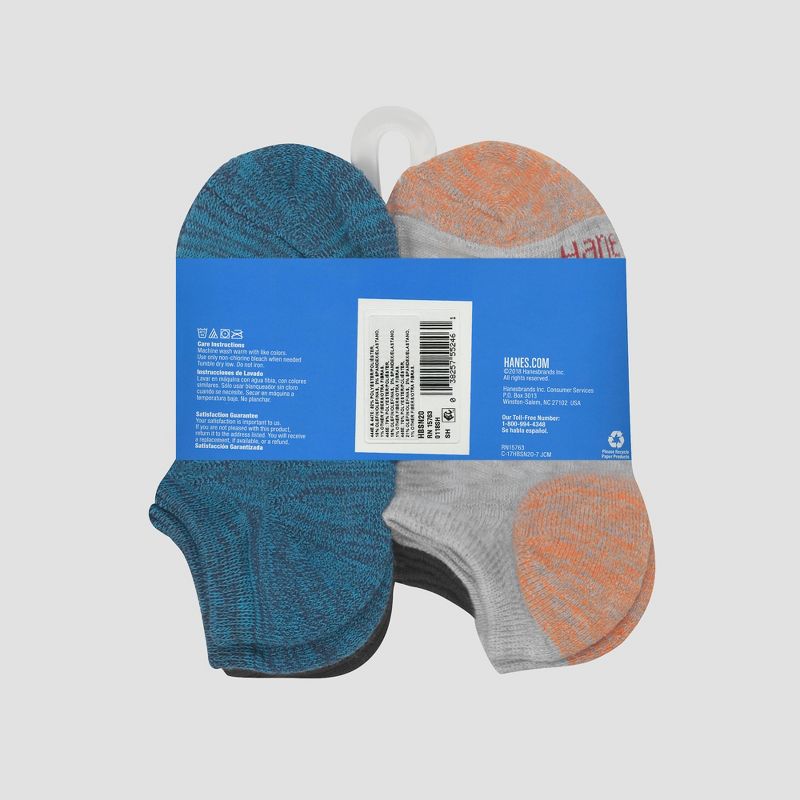 Hanes Boys' 20pk Super No Show Socks - Colors May Vary, 4 of 5