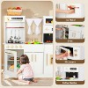 Kinder King Wooden Kids Play Kitchen, Toy Kitchen Playset for Toddler, Realistic Kitchen Sets w/Lights & Sounds,  Gift for Boys Girls Age 3+, Gold - 2 of 4