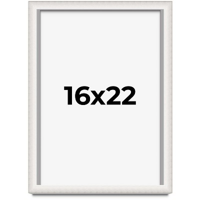 PosterPalooza | Shadow Box 1.5" Depth Silver Picture Frame - UV Acrylic, Backing, Hanging Hardware