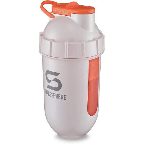 SHAKESPHERE Tumbler Cooler Shaker - Protein Shaker Bottle and Smoothie Cup,  24 oz - Bladeless Blender Cup Raw Fruit, No Blending Ball - Clear