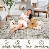Modern Geometric Washable Rug – Low Pile, Non-Slip, Soft Stain-Resistant Carpet for Bedroom, Living Room, Dining - 2 of 4