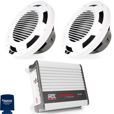 MTX 2 WET124-W Wet Series 12" 250W RMS Single 4Ω Marine Subwoofer, & a MTX WET500.1 500W x 1 @ 2Ω Amplifier