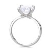 14K Gold and Sterling Silver Round Prong-Set Ring with 4.00 CTTW Brilliant Cut Simulated Diamond - 2 of 4