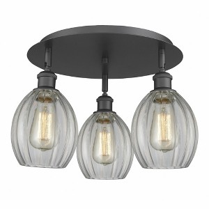 Eaton - 3 Light Flush Mount In Industrial Style-10.5 Inches Tall and 17.25 Inches Wide - 1 of 1