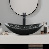 ELECWISH Bathroom Artistic Tempered Glass Vessel Sink with Faucet and Pop-up Drain - 2 of 4