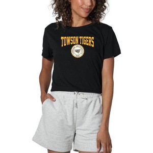 Women's Towson University Collegiate Seal Crop Top T-Shirt - 1 of 4