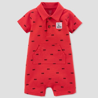 baby boy polo rompers