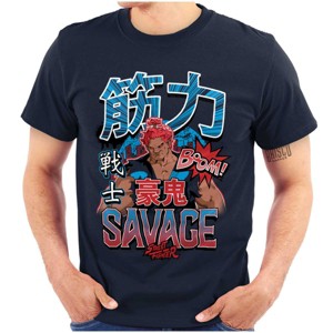 Kanji Street Fighter Savage Akuma Mens Graphic T Shirt Tees