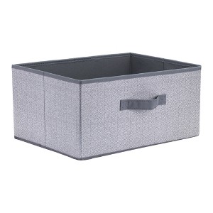 Unique Bargains Collapsible Storage Bin with 2 Handles for Organizing Clothes Blankets 1 Pc - 1 of 4