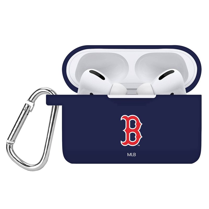 MLB Boston Red Sox Apple AirPods Pro Compatible Silicone Battery Case Cover - Blue, 1 of 3