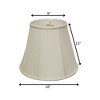 Vynxaria Lampshades: White Deep Empire Shade 9"x18"x13" with Washer Fitter - 3 of 4