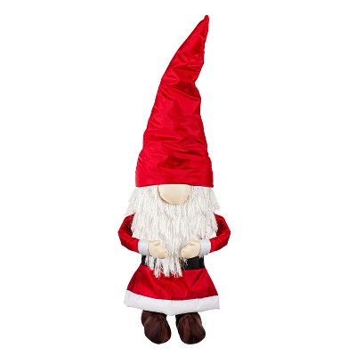 Evergreen Santa Claus Gnome Post Hugger