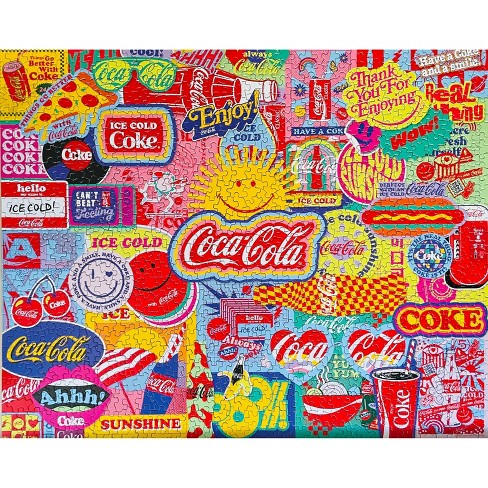 ALLIED PRODUCTS Coca-Cola 1000 Piece Puzzle, Coke Bottles Artwork, 30 