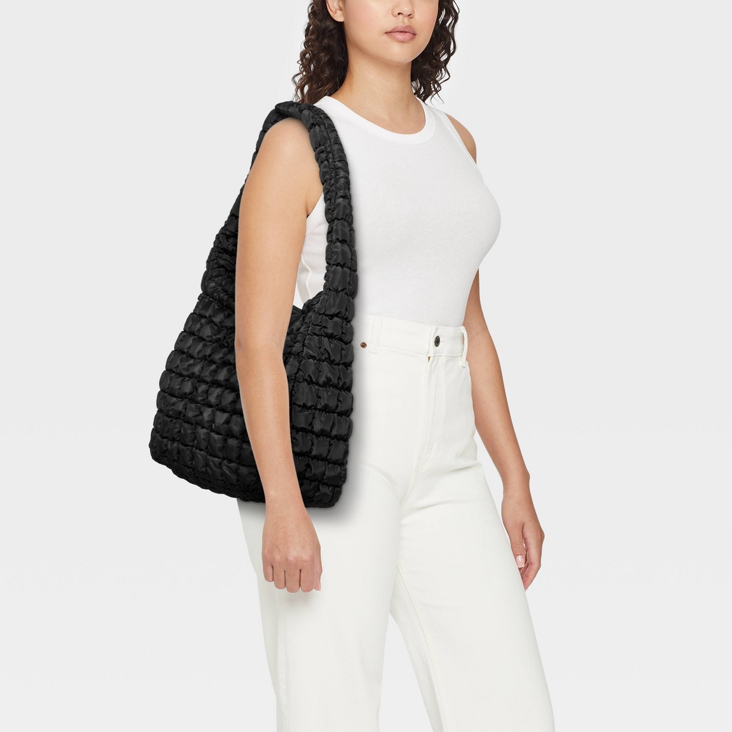 Сумка Wild Fable Puffer Hobo Shoulder, цвет: Чёрный — фото 2