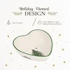 Spode Christmas Tree Heart Shaped Dip Bowl - 4.75-Inch Fine Earthenware Bowl for Dips, Sauces, and Condiments - Classic Design, Dishwasher Safe - 3 of 4