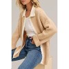 Women's color block ribbed knit button down sweater - In February - 3 of 4