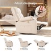 Manual Glider Rocker with Cupholder&Side Pocket for Living Room Nursery - 3 of 4