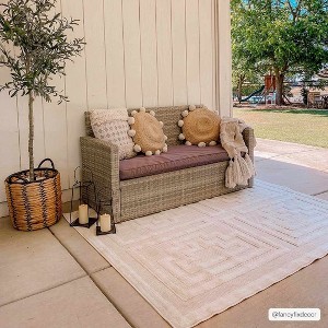 Hauteloom Yves Cream Outdoor Rug - 1 of 4