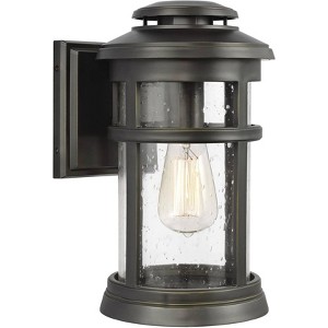 Generation Lighting Newport 13" High Antique Bronze Outdoor Wall Light - 1 of 2