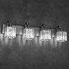Whizmax Bathroom Vanity Light Fixtures Modern Crystal Vanity Light Fixtures, Light Modern Crystal Wall Lighting with Square Shade, Black - 4 of 4