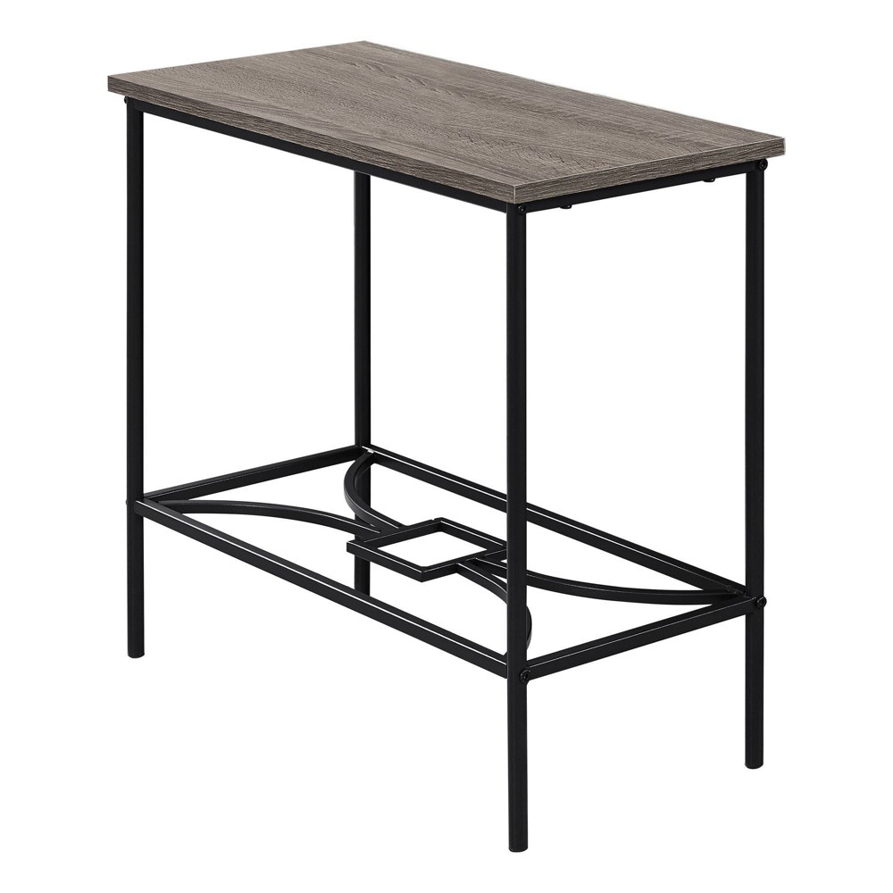Photos - Coffee Table 2 Tier Accent Side Table Taupe/Wood Brown - EveryRoom