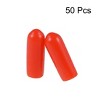 Unique Bargains Rubber Vinyl Round Tube Bolt Thread Protectors End Caps Cover Red 50 Pcs - 2 of 4