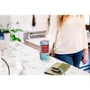 Elanze Designs 20 oz Stainless Steel On the Go Insulated Travel Tumbler With Push Top Lid, Coach Definition Word Cloud Sky Blue - 4 of 4