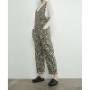 Women's Leopard Print Jumpsuit - Aaron & Amber - 2 of 4