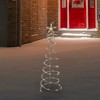 Northlight LED Lighted Spiral Outdoor Christmas Tree - 4' - Warm White Lights - 2 of 4